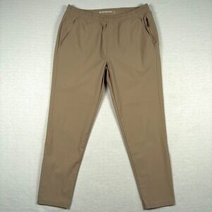 Western Rise Spectrum Jogger Pants Mens Size L Tan Polyester Pull On Drawstring